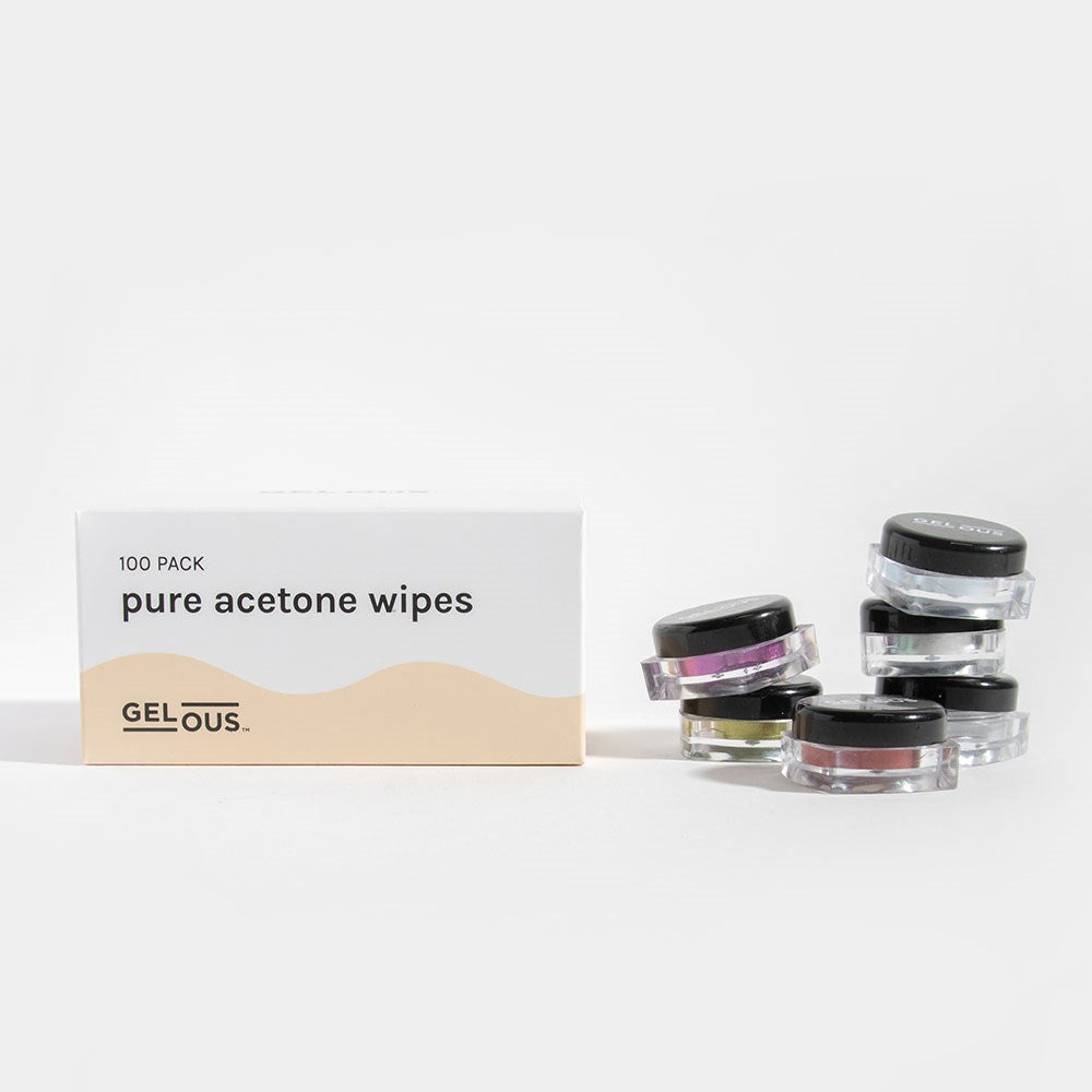 Gelous Chrome Powder and Pure Acetone Wipes Duo - photographed in New Zealand