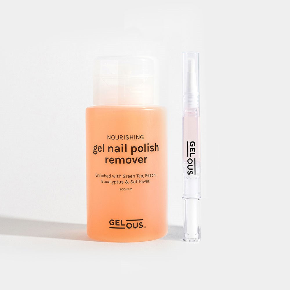 Gelous Gel Nail Polish Remover 200ml and Cuticle Oil product photo - photographed in New Zealand