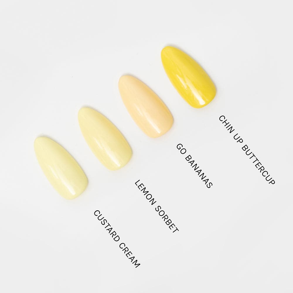 Gelous Go Bananas gel nail polish comparison - photographed in New Zealand