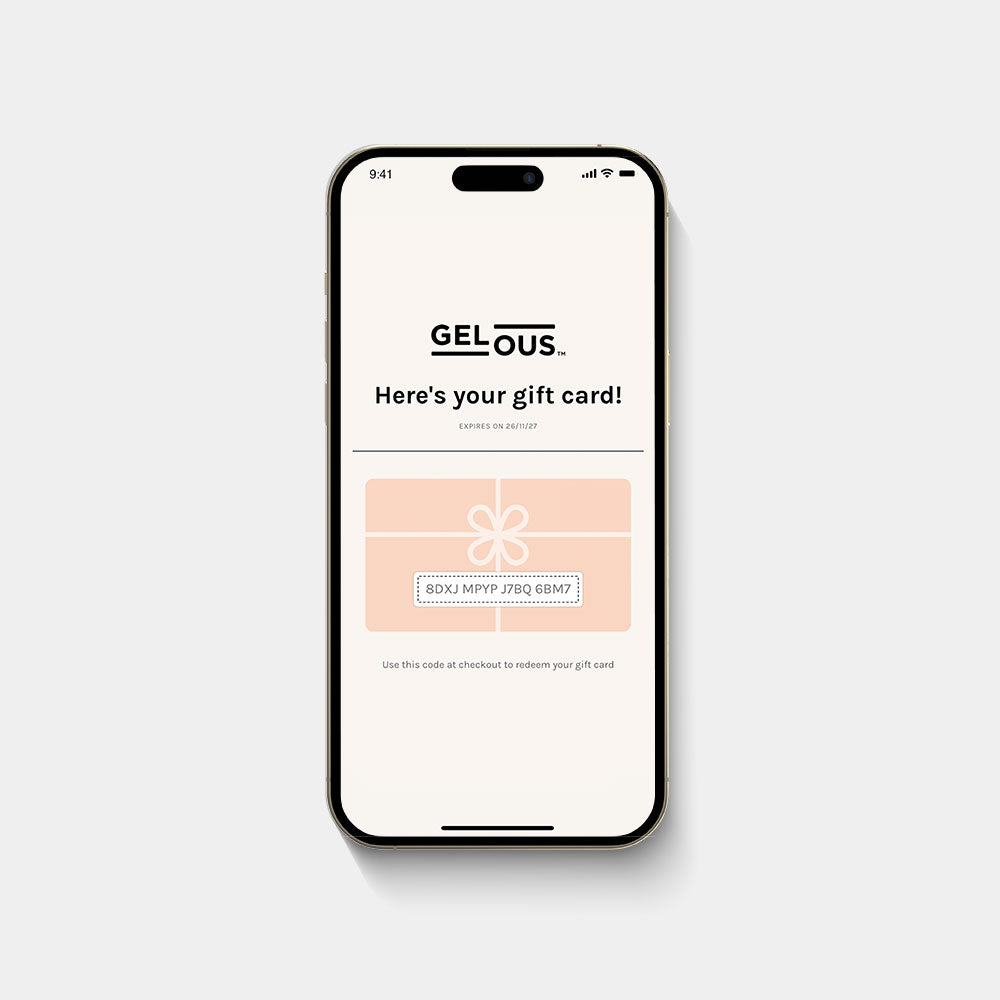 Gelous Gift Voucher / Gift Card - photographed in New Zealand