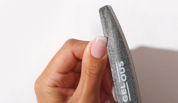 Shaping your gel nails - photographed in New Zealand on model