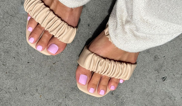 Gelous 3-in-1 Pastel Pink Pedicure Polish - photographed in New Zealand