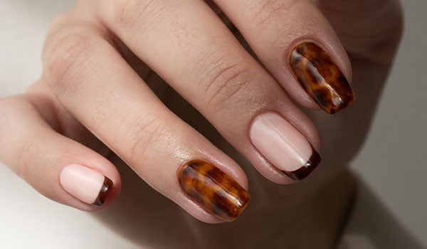 How to apply Blooming Gel for Tortoiseshell nail art - photographed on model in Australia