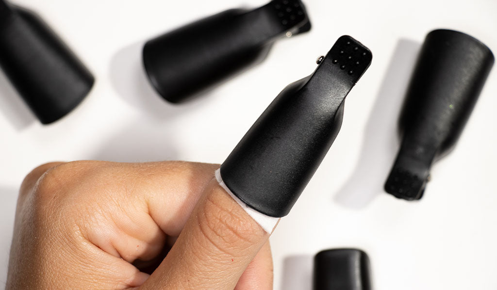 How to remove your Gel Nail Polish by soaking off with Removal Clips - photographed in New Zealand