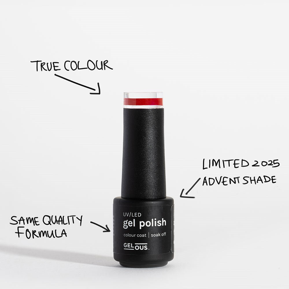 Gelous Imperfect True Red Mini gel nail polish product photo - photographed in New Zealand