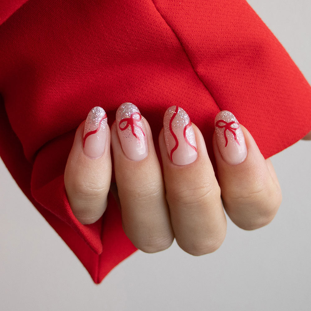 Gelous Imperfect True Red Mini gel nail polish - photographed in New Zealand on model
