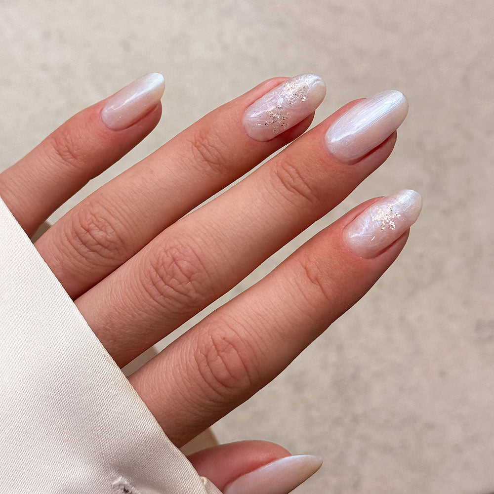 Gelous Imperfect Glitter Snowflake Sequins - photographed in New Zealand on model