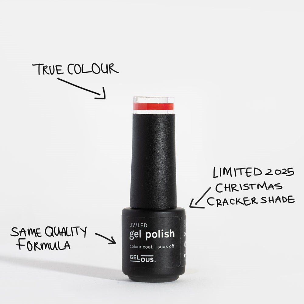 Gelous Imperfect Bold Red Mini polish - photographed in New Zealand