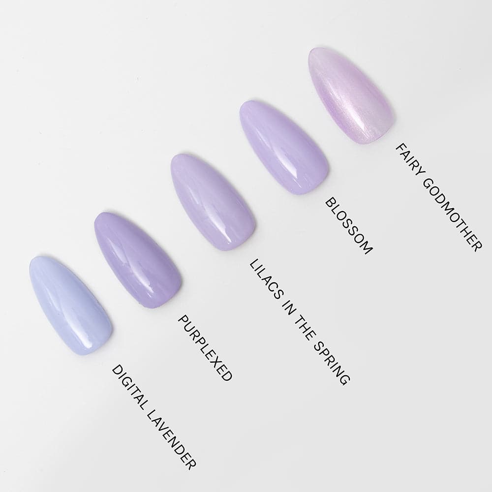 Gelous Lilacs in the Spring gel nail polish comparison - photographed in New Zealand