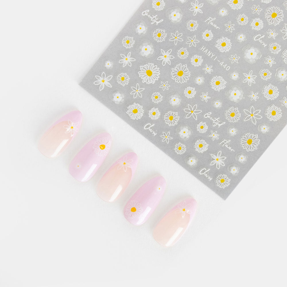 Gelous Delicate Daisy Nail Art Stickers product photo - photographed in New Zealand