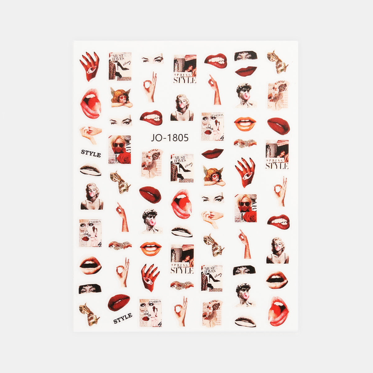 Gelous In Style Nail Art Stickers product photo - photographed in New Zealand