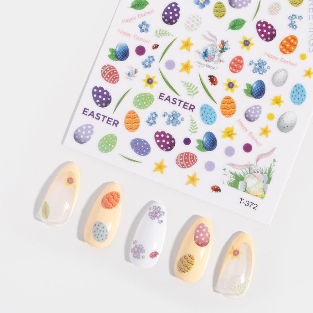 Gelous Easter Eggs Nail Art Stickers product photo - photographed in New Zealand