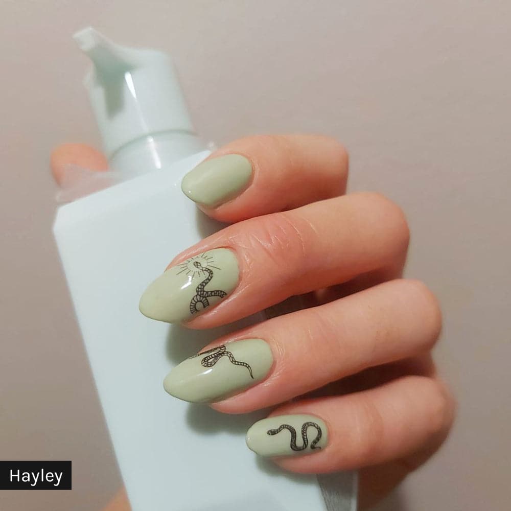 Gelous Black &amp; White Snakes Nail Stickers - Instagram Photo