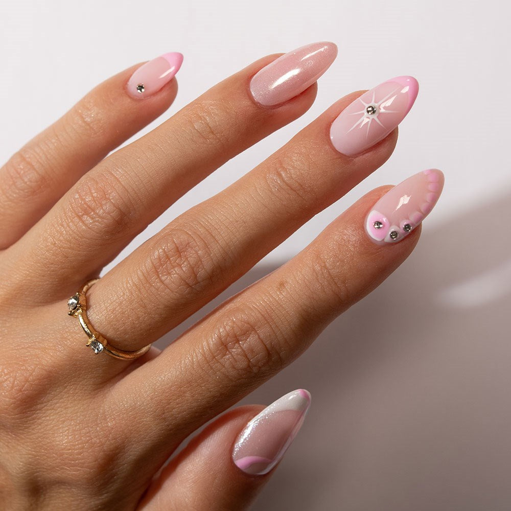 Gelous Classic Pearl and Rhinestone Nail Art Set product photo - photographed in New Zealand