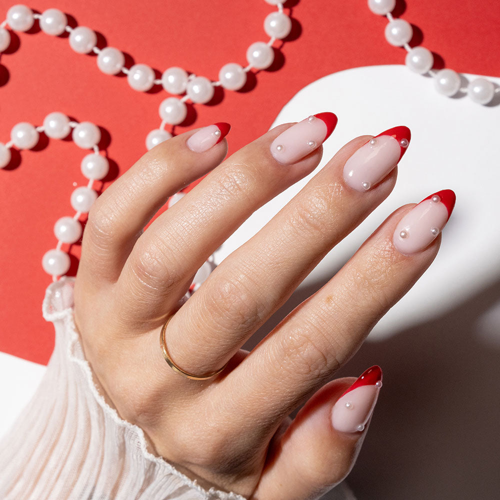 Gelous Classic Pearl and Rhinestone Nail Art Set product photo - photographed in New Zealand