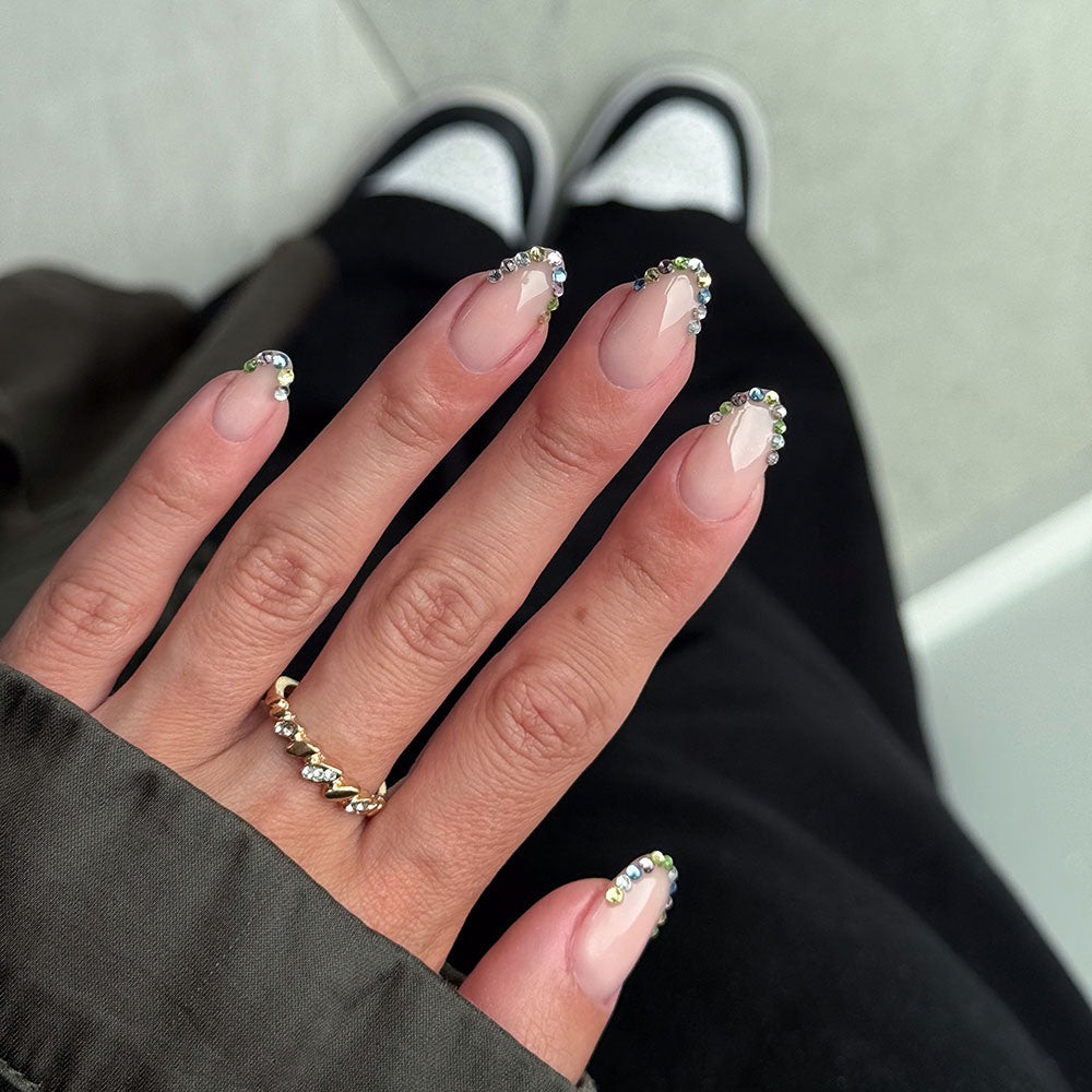 Gelous Pastel Rhinestone Nail Art Set product photo - photographed in New Zealand