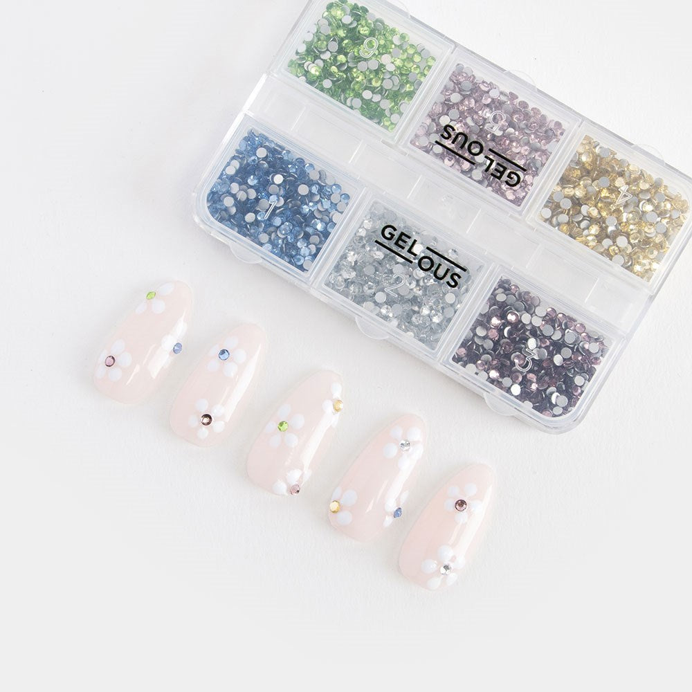 Gelous Pastel Rhinestone Nail Art Set product photo - photographed in New Zealand