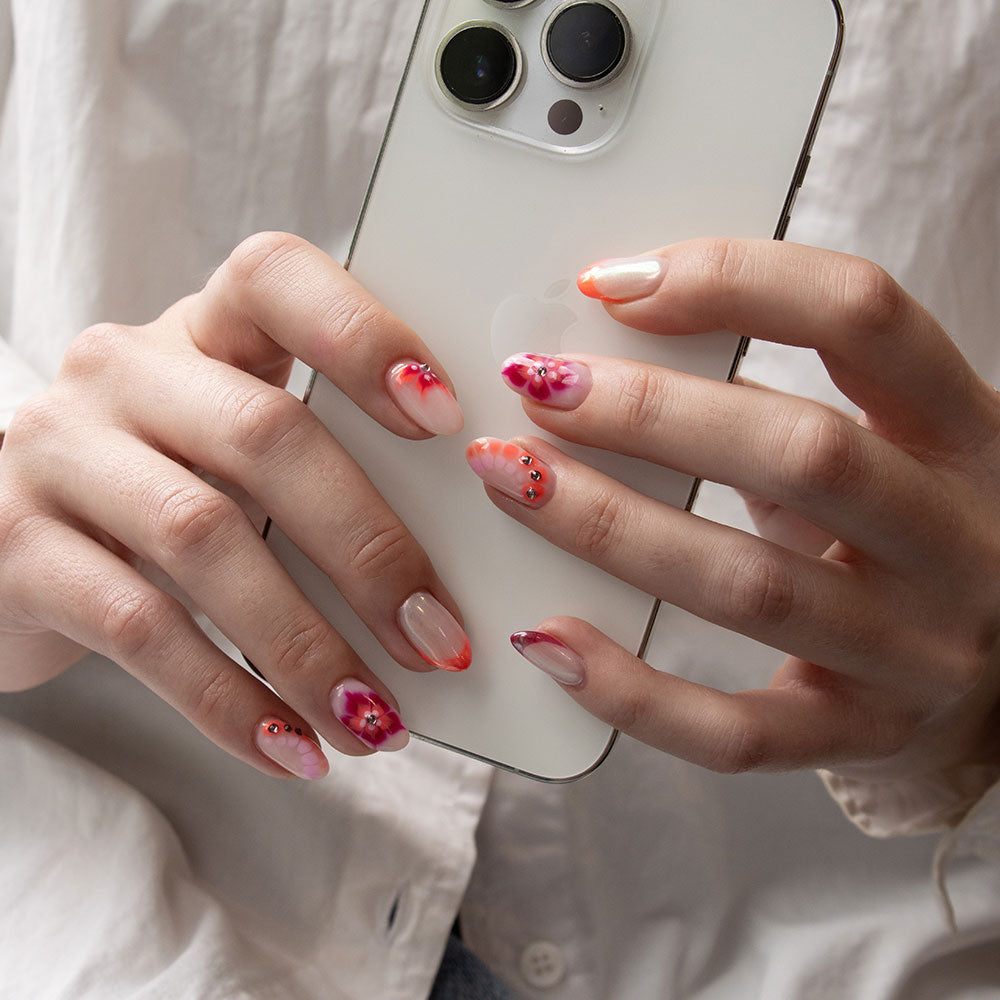 Gelous Pastel Rhinestone Nail Art Set product photo - photographed in New Zealand