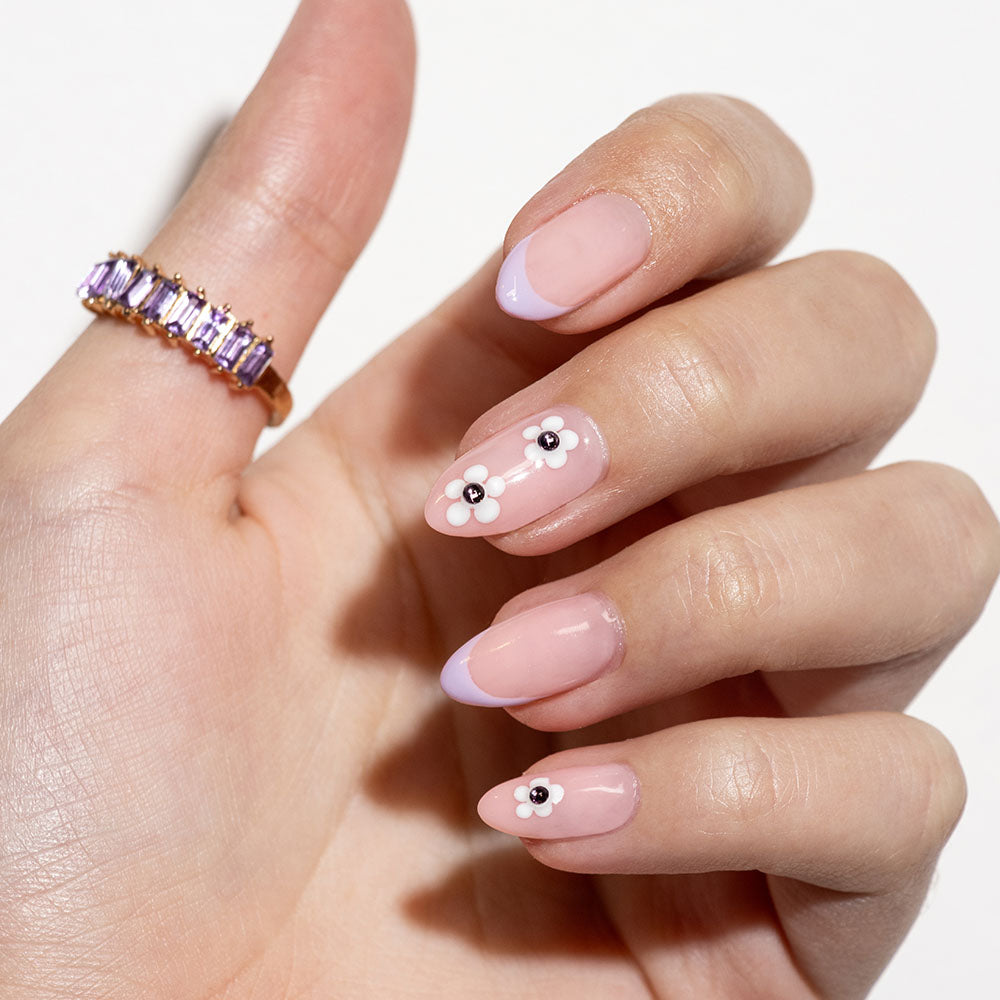 Gelous Purple Rhinestone Nail Art Set product photo - photographed in New Zealand