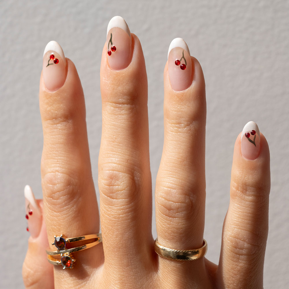 Gelous Red Rhinestone Nail Art Set product photo - photographed in New Zealand