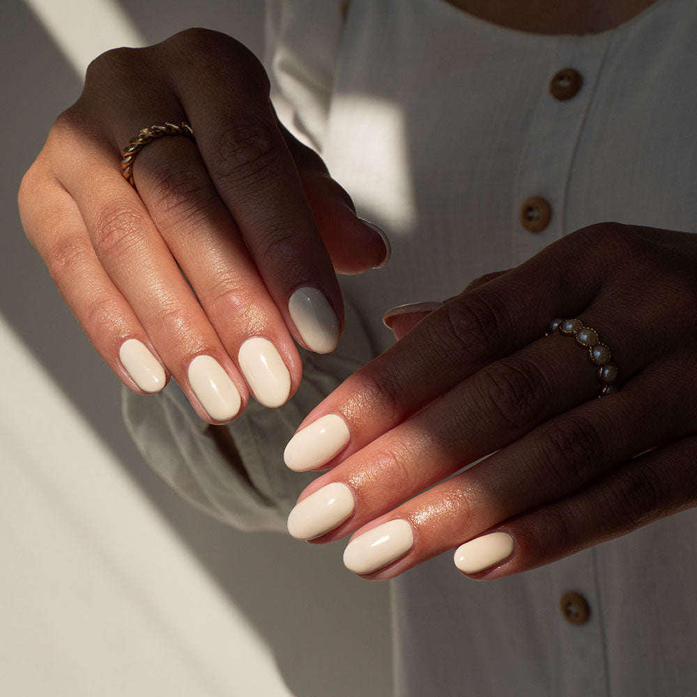 Gelous Heart of Stone gel nail polish on model - photographed in New Zealand