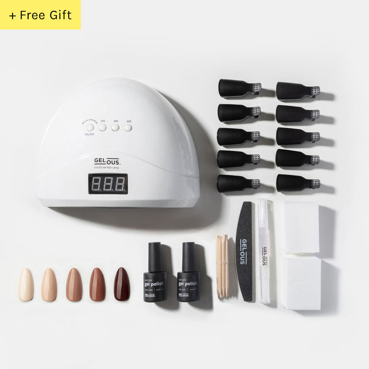 Gelous gel nail polish Nudes and Browns Ultimate Starter Kit - photographed in New Zealand