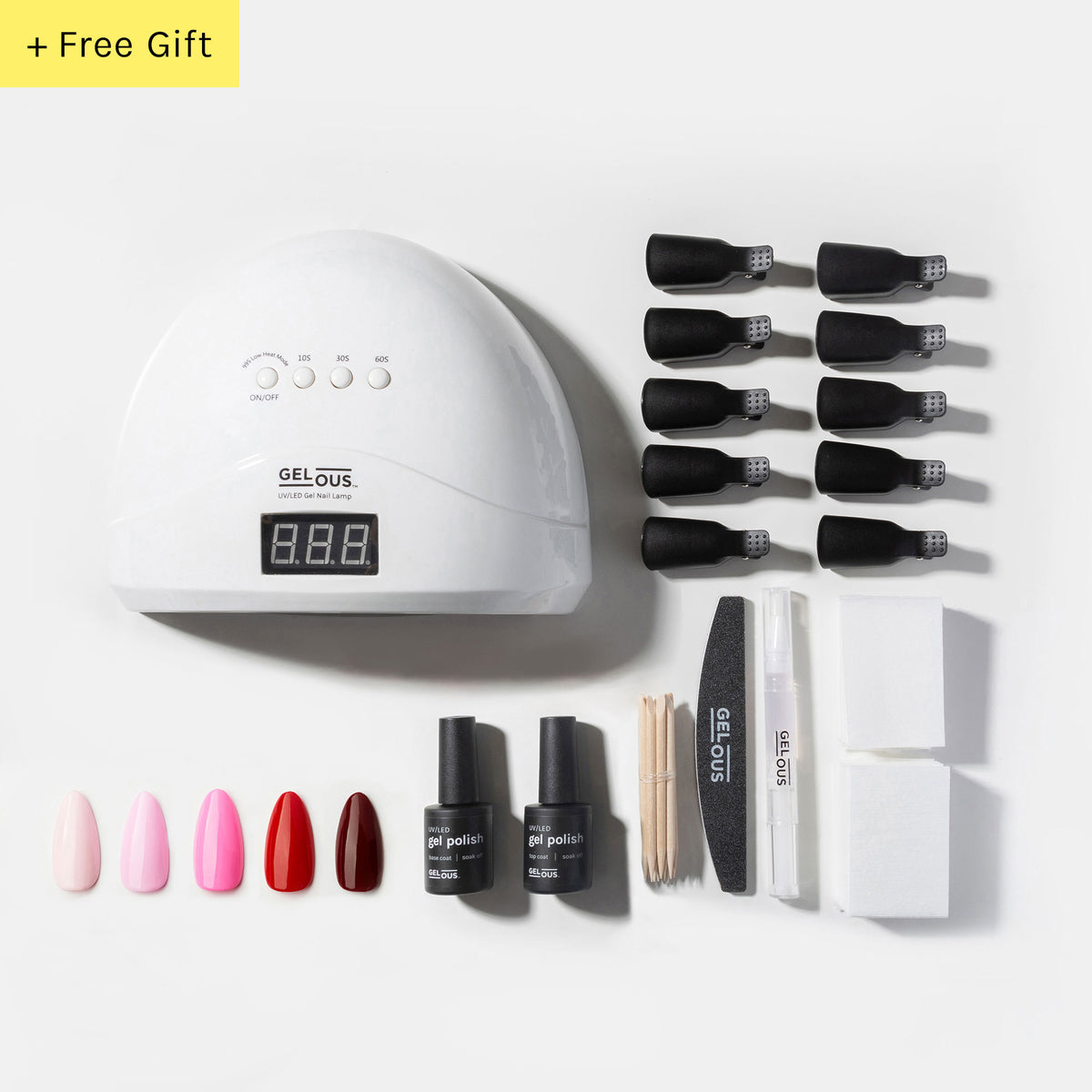 Gelous gel nail polish Pinks & Reds Ultimate Starter Kit - photographed in New Zealand