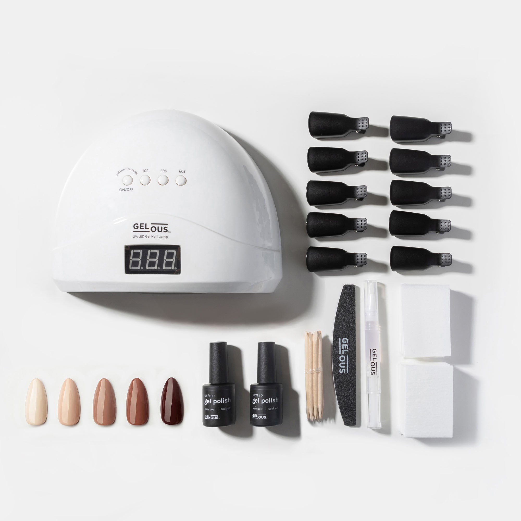 Gelous gel nail polish Nudes and Browns Ultimate Starter Kit - photographed in New Zealand