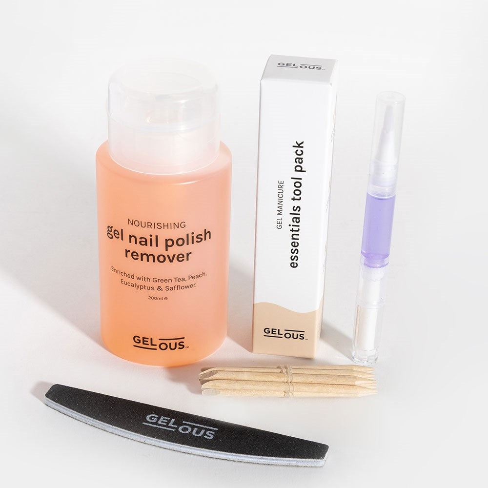 Gel Nail Polish Remover & Essentials Tool Pack - photographed in New Zealand