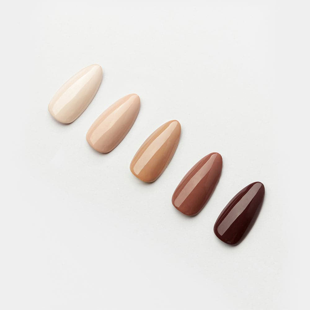 Gelous gel nail polish Nudes & Browns Polish Pack - photographed in New Zealand
