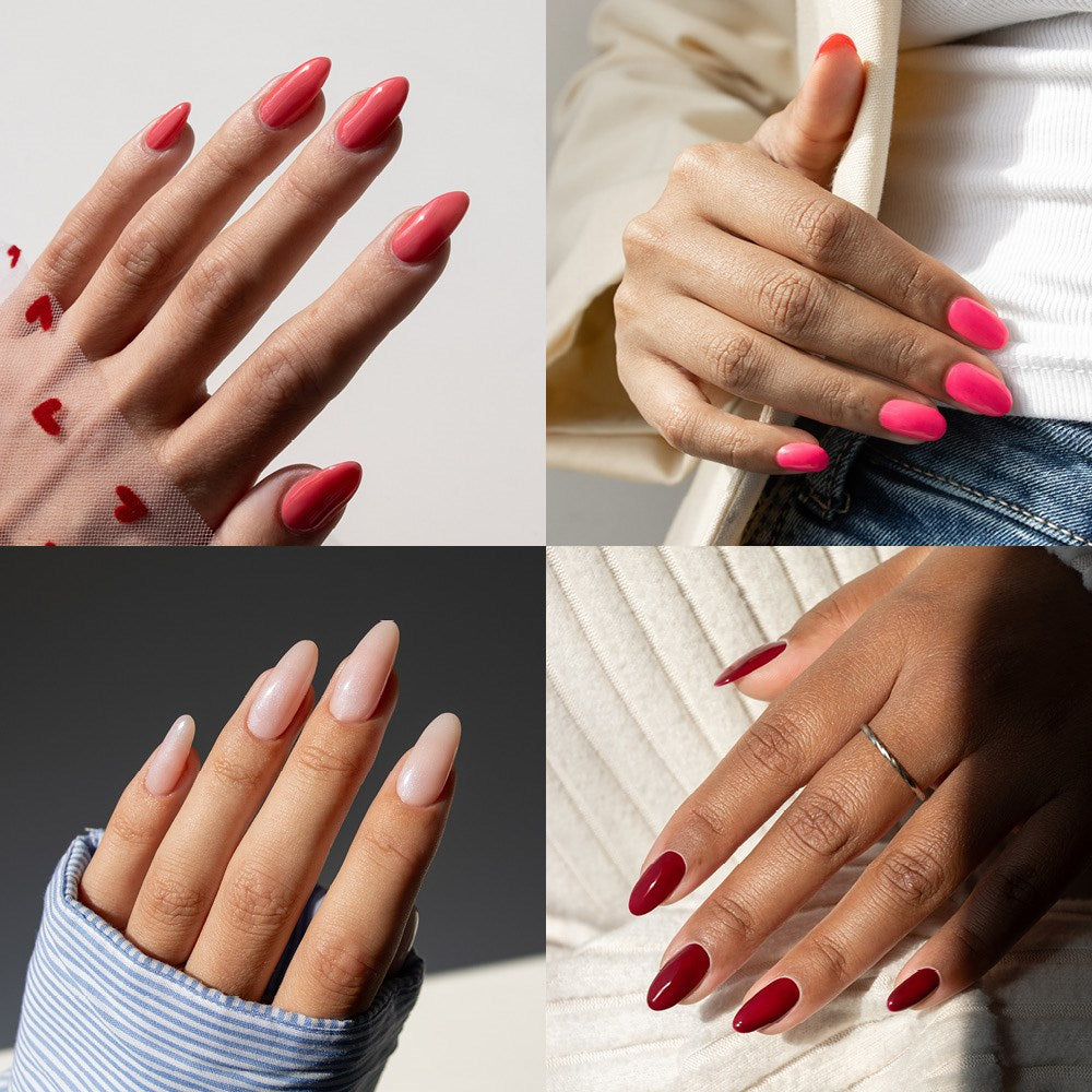 Gelous gel nail polish XOXO Polish Pack- photographed in New Zealand on model