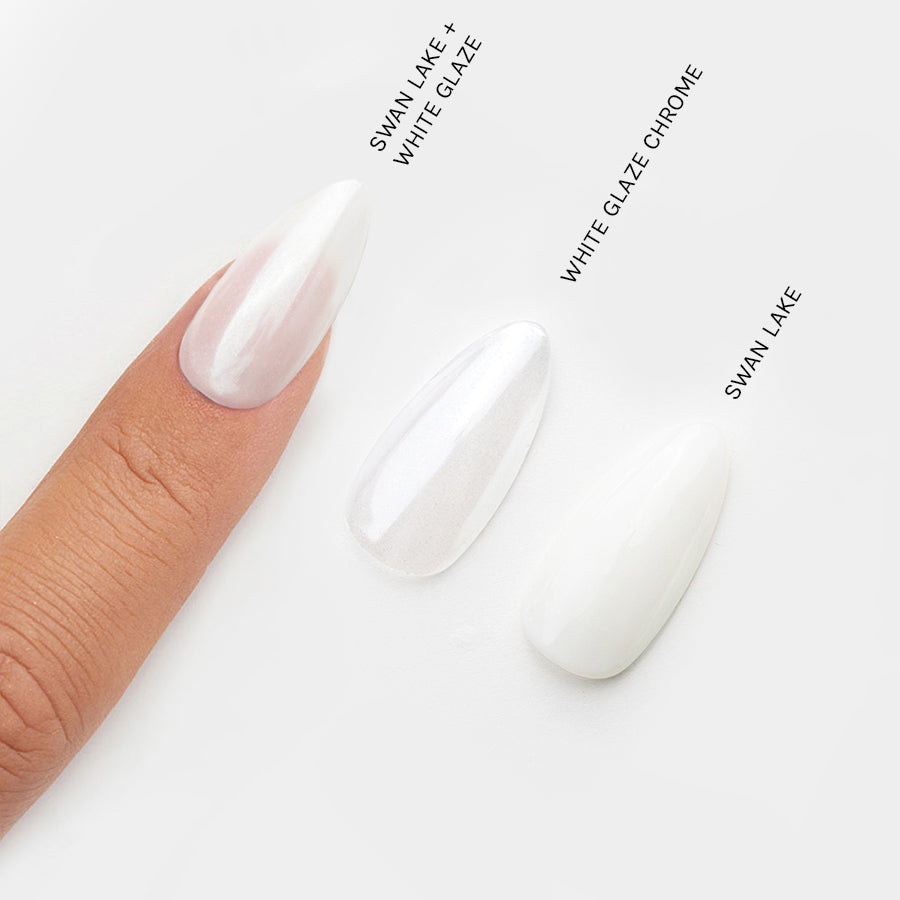 Gelous Sugar Glazed Polish & Chrome Pack swatch - photographed in New Zealand