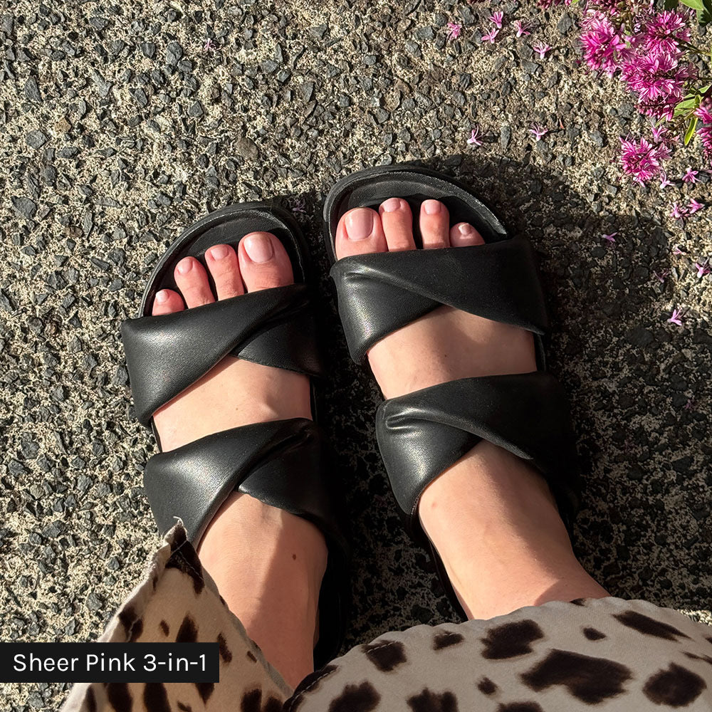 3-in-1 Pedi Polish Starter Kit with Sheer Pink - photographed in New Zealand