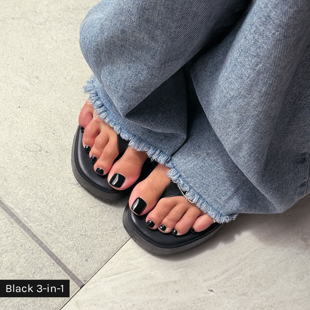 3-in-1 Pedi Polish Starter Kit flat lay - photographed in New Zealand