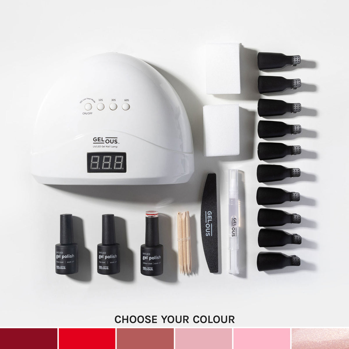 Gelous gel nail polish Blooms & Berries Starter Kit - photographed in New Zealand