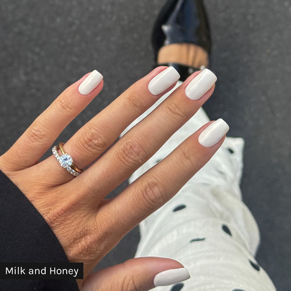 Gelous gel nail polish Pastels Starter Kit with Milk an Honey - photographed in New Zealand