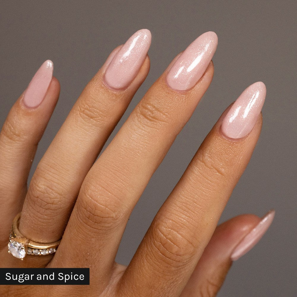 Gelous gel nail polish Pastels Starter Kit with Sugar and Spice - photographed in New Zealand