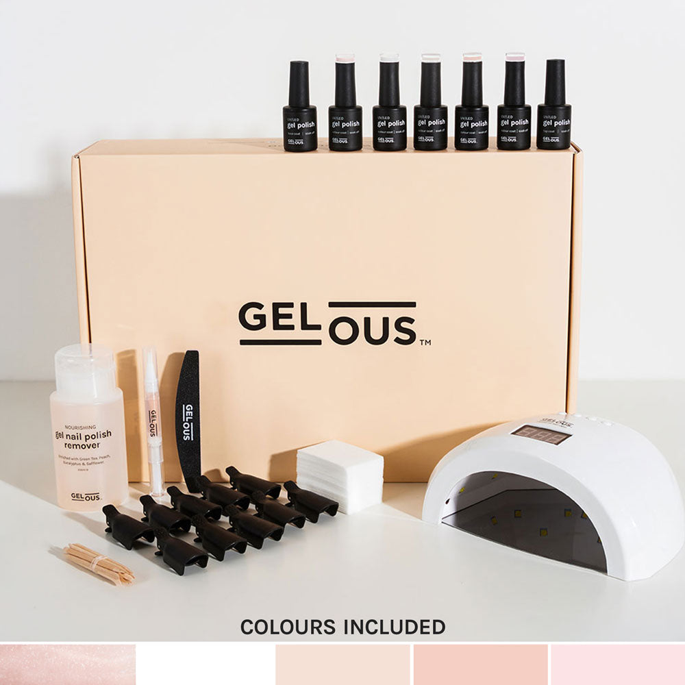 Gelous gel nail polish Clean Girl Ultimate Starter Kit - photographed in New Zealand