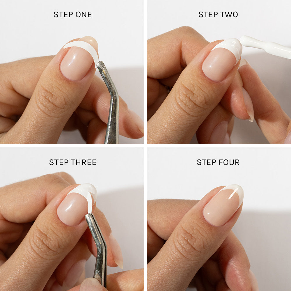 French Nail Tip Guides - photographed in New Zealand on model