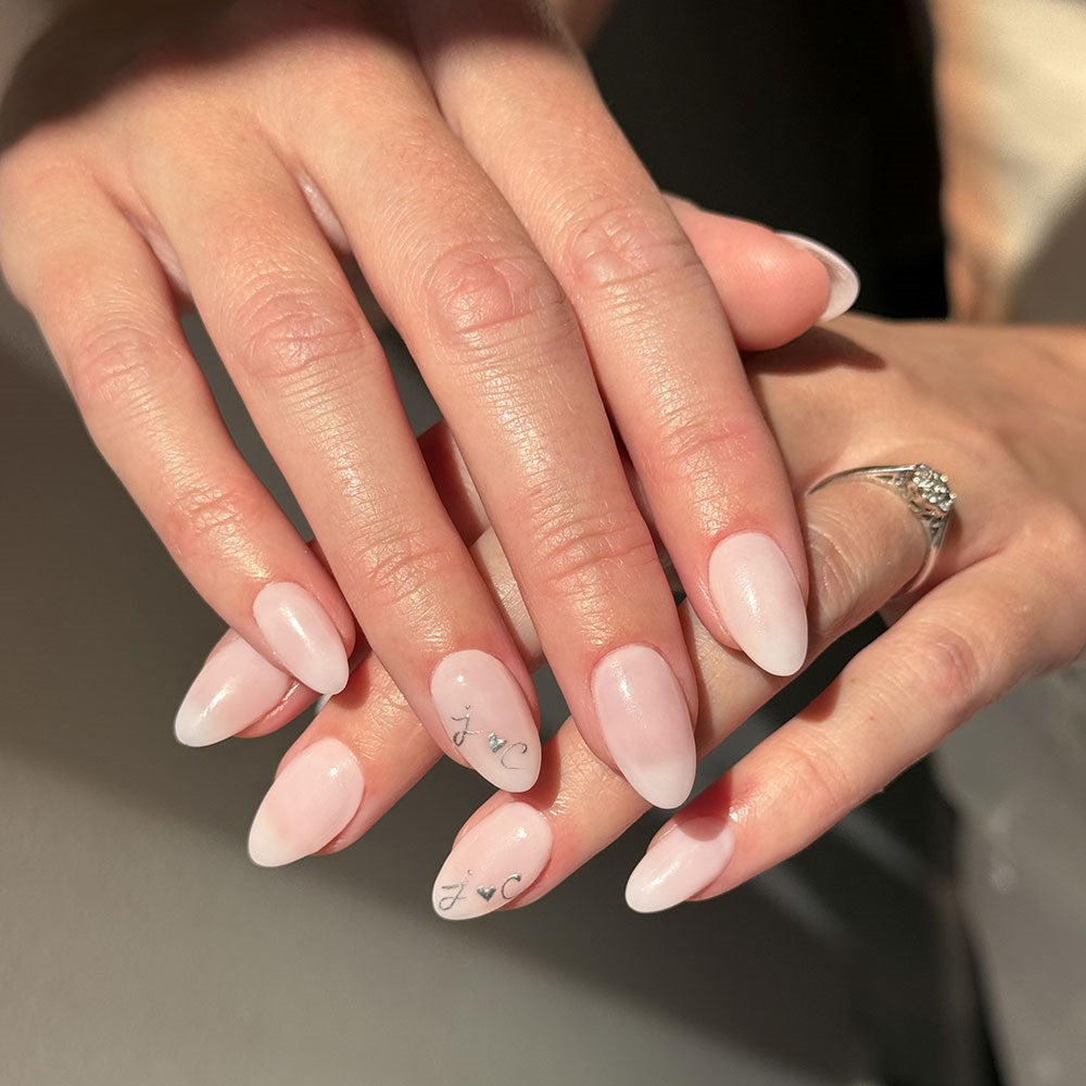 Gelous Short Almond Nail Tips swatch - photographed in New Zealand