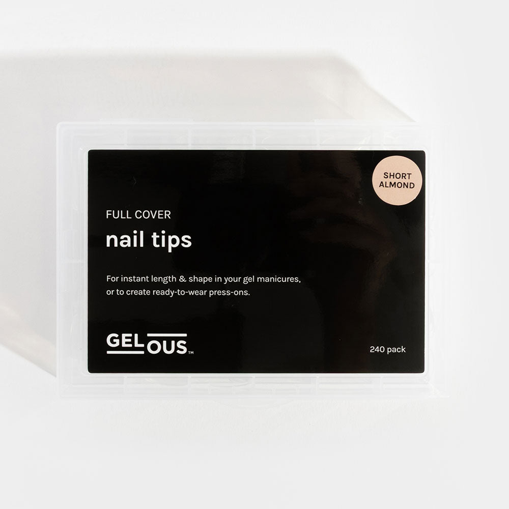 Gelous Short Almond Nail Tips product photo - photographed in New Zealand