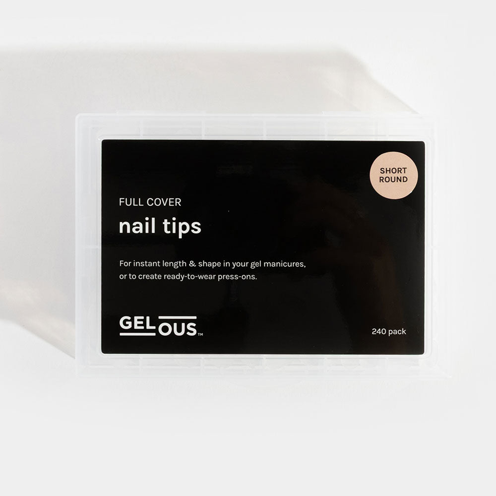 Gelous Short Round Nail Tips product photo - photographed in New Zealand