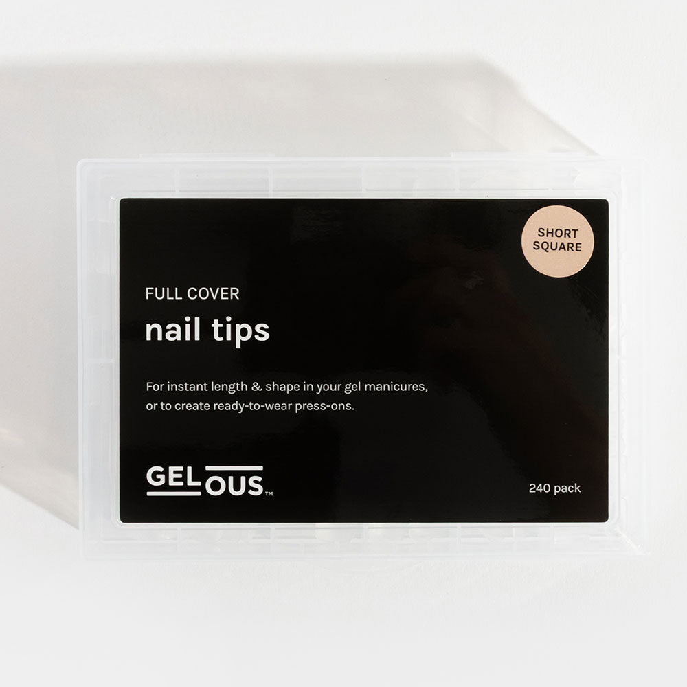 Gelous Short Square Nail Tips product photo - photographed in New Zealand
