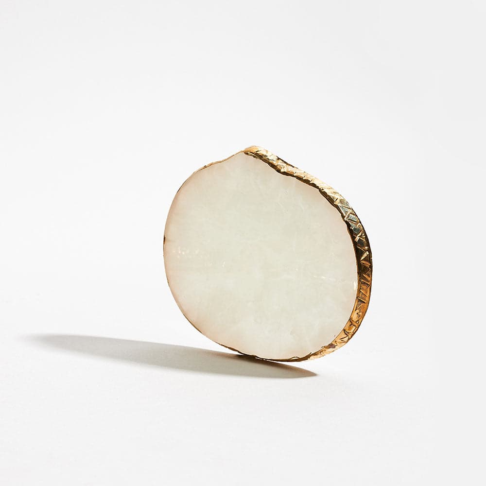 White and Pink Resin Nail Art Palette - photographed in New Zealand