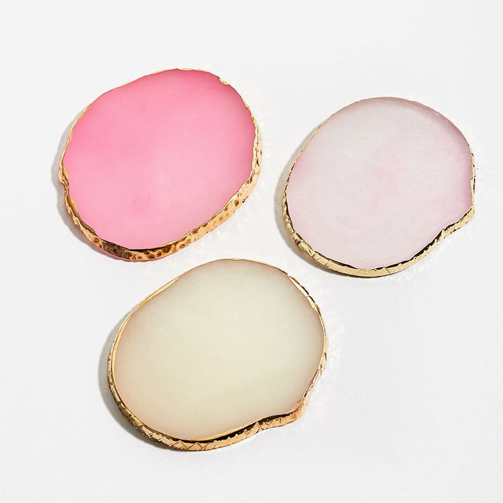White and Pink Resin Nail Art Palette - photographed in New Zealand