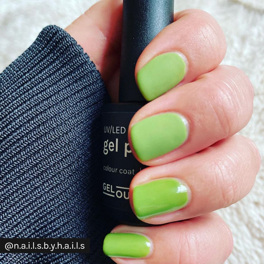 Gelous Matte Top Coat on Black Out gel nail polish - Instagram Photo