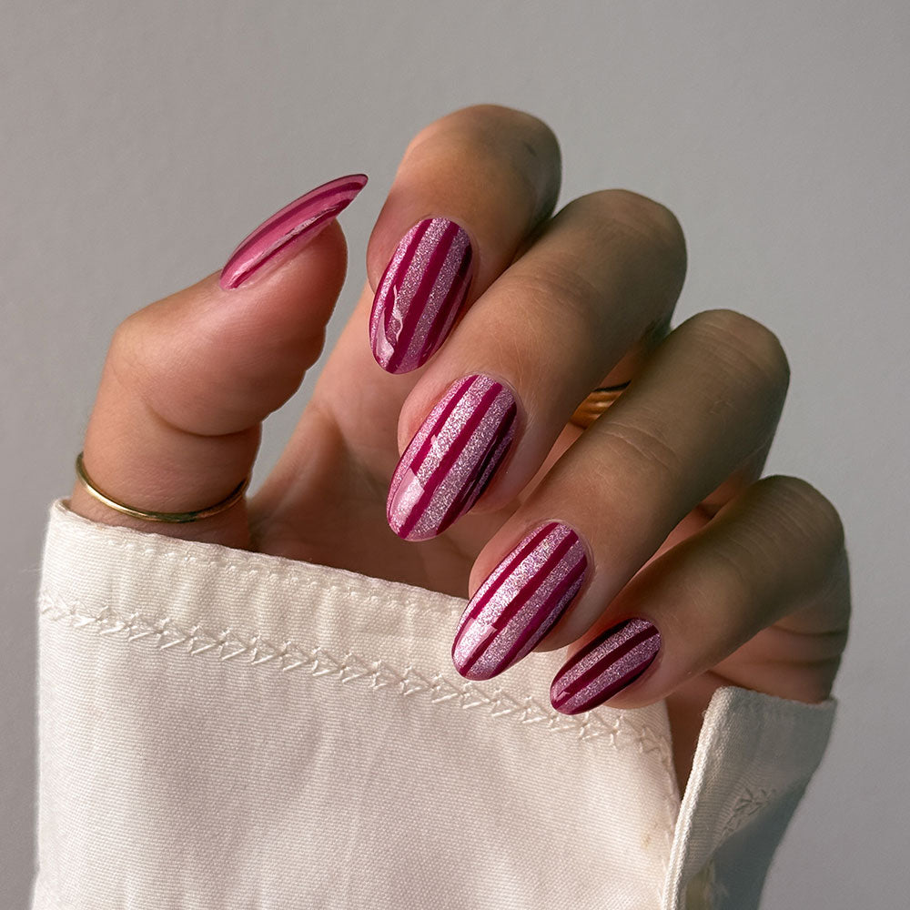 Gelous Velvet Blush gel nail polish - photographed in New Zealand on model
