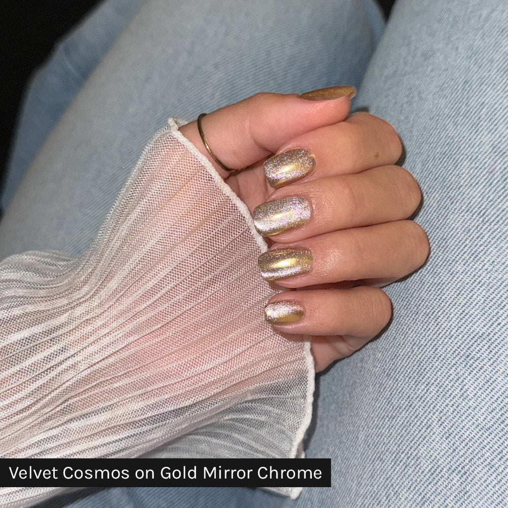Gelous Velvet Cosmos gel nail polish - photographed in New Zealand on model