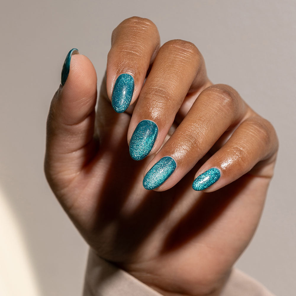 Gelous Velvet Tide gel nail polish - photographed in New Zealand on model