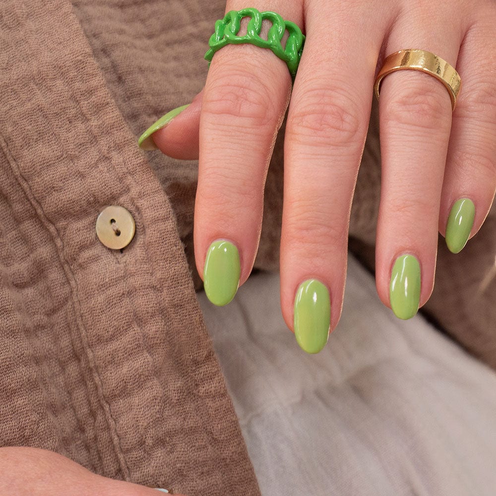 Gelous Better With Sage gel nail polish - photographed in New Zealand on model